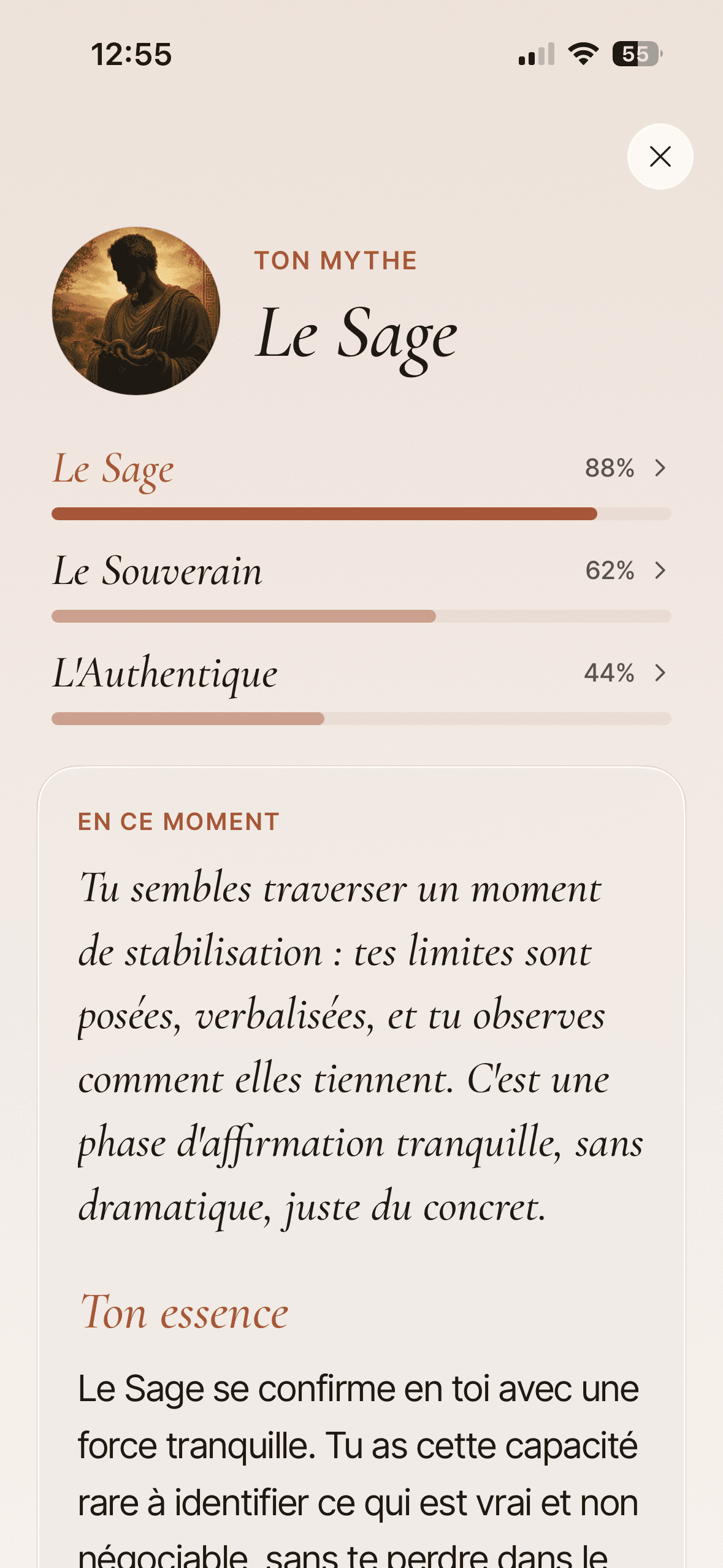 Mneme · portrait évolutif